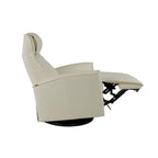 Fauteuil Fjords Urban en cuir avec balancier et repose-pieds intégré