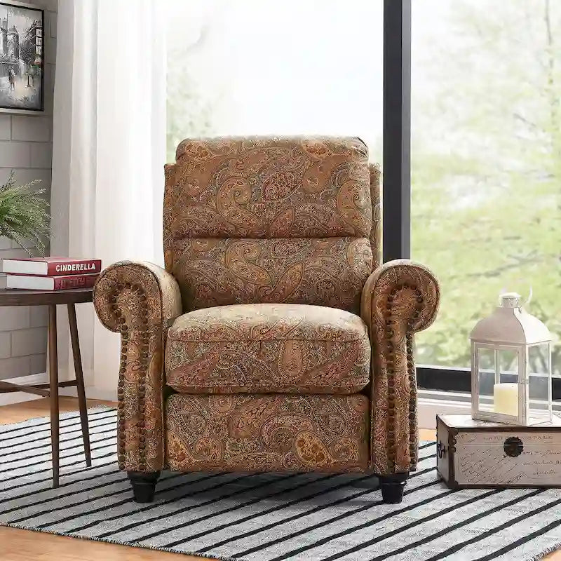 Fauteuil inclinable à dossier poussoir Copper Grove Jessie ProLounger Paisley