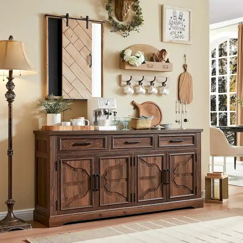 Buffet de ferme, Bar à café, Bar à vin pour salle à manger - S.O.