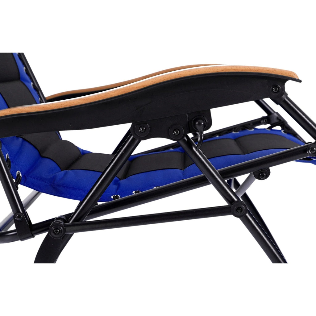 Fauteuil de relaxation zéro gravité XL surdimensionné et rembourré, avec accoudoirs plus larges, inclinable et porte-gobelet - N/A