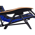 Fauteuil de relaxation zéro gravité XL surdimensionné et rembourré, avec accoudoirs plus larges, inclinable et porte-gobelet - N/A
