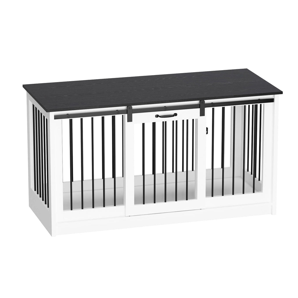 Résidence pour animaux de compagnie avec renfort en tubes de fer Cage pour chien élégante et robuste