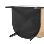 Fauteuil d'appoint en lin Tillman avec rotin