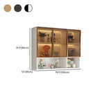 Buffet de cuisine mural gris en bois avec rangement
