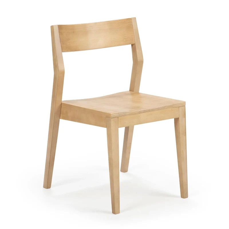 Chaise de salle à manger moderne en bois massif Plank and Beam