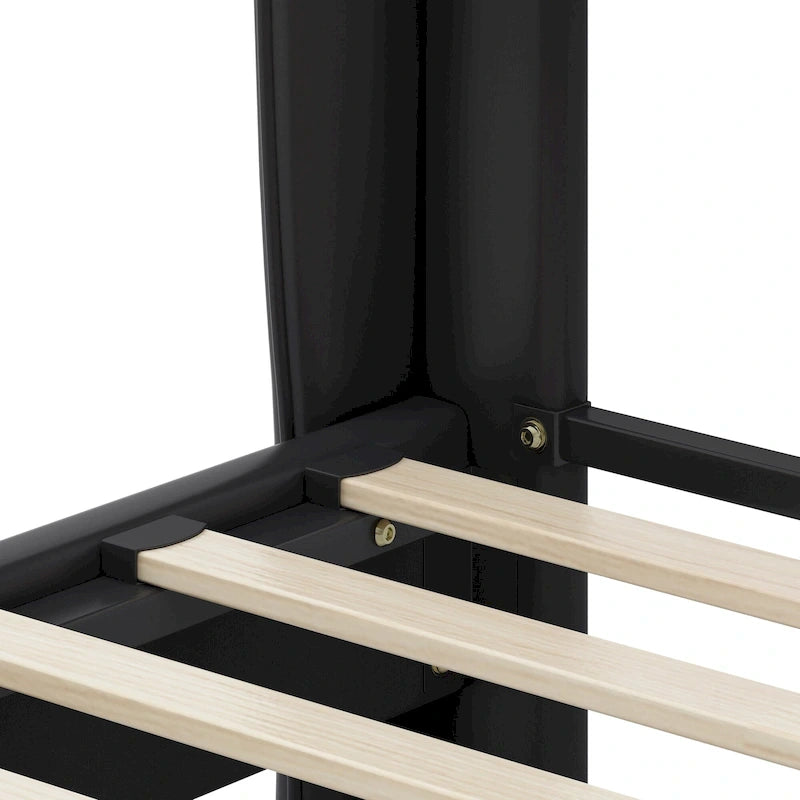 Lit rembourré moderne en cuir PU Uphou de Christopher Knight Home