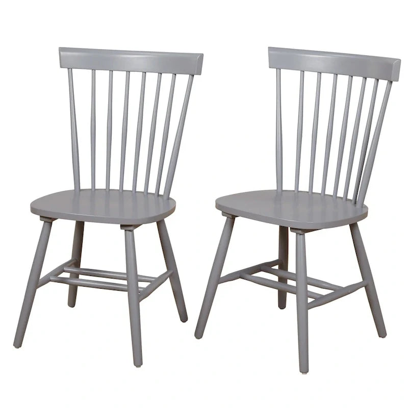 Chaises de salle à manger à barreaux en bois massif Simple Living Venice (lot de 2)