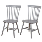 Chaises de salle à manger à barreaux en bois massif Simple Living Venice (lot de 2)