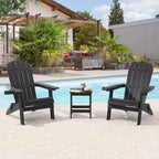 Lot de 2 chaises Adirondack pliantes Bonosuki pour patio et brasero