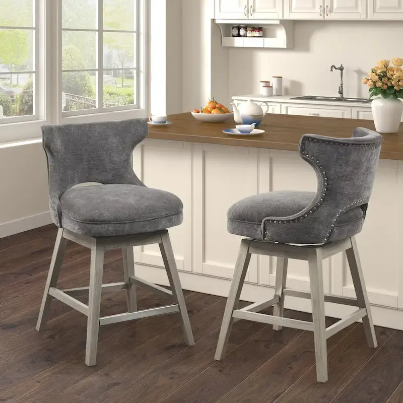 Tabouret de comptoir pivotant à 360 degrés Madison Park Janet