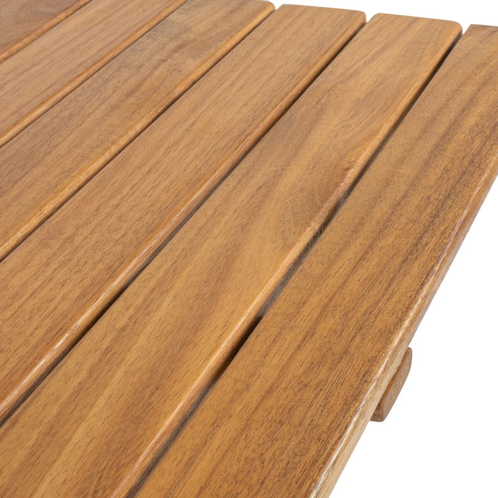 Ensemble de bistro d'extérieur pliant 3 pièces Cadiz Modern Coastal en bois d'acacia, par JONATHAN Y