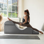 Avana Kami Chaise convertible / Yoga & Massage - Pouf 2 en 1 avec chaise longue de yoga pliable dissimulée, microvelours - N/A