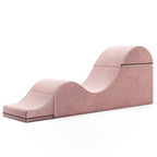 Avana Kami Chaise convertible / Yoga & Massage - Pouf 2 en 1 avec chaise longue de yoga pliable dissimulée, microvelours - N/A