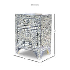 Meuble d'appoint Steve Silver Firoz avec incrustations en os