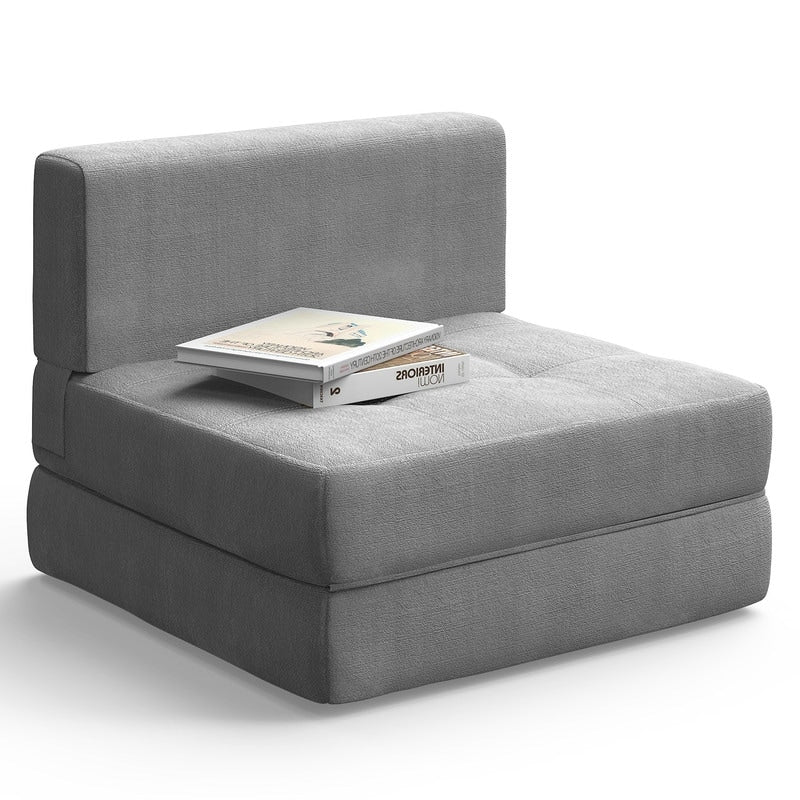 Chaise convertible 3-en-1, chaise pliable, lit-méridienne dépliable