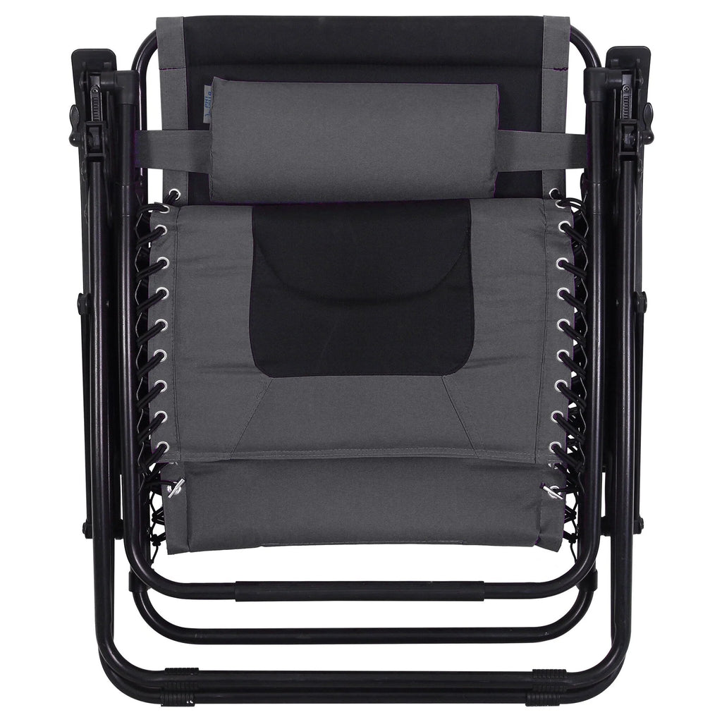 Fauteuil de relaxation zéro gravité XL surdimensionné et rembourré, avec accoudoirs plus larges, inclinable et porte-gobelet - N/A