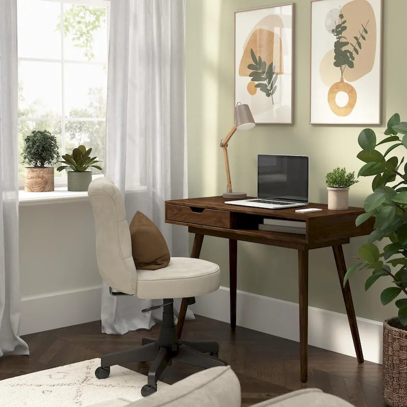 Bush Furniture Nora Bureau d'ordinateur 40W avec rangement