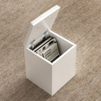 Table basse relevable et pliable avec 4 tabourets et rangement