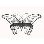 Banc papillon ancien en métal noir