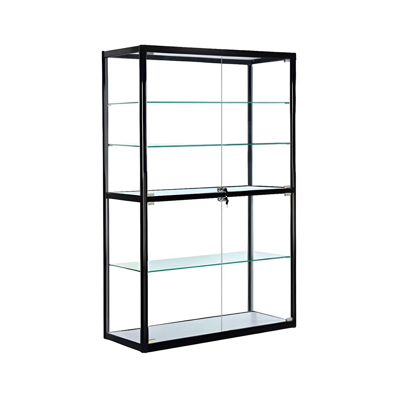 Vitrine contemporaine rectangulaire en verre noir