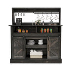 Moasis - Meuble de Bar à Café Style Ferme - 38,4 P x 119,9 L x 130,8 H cm