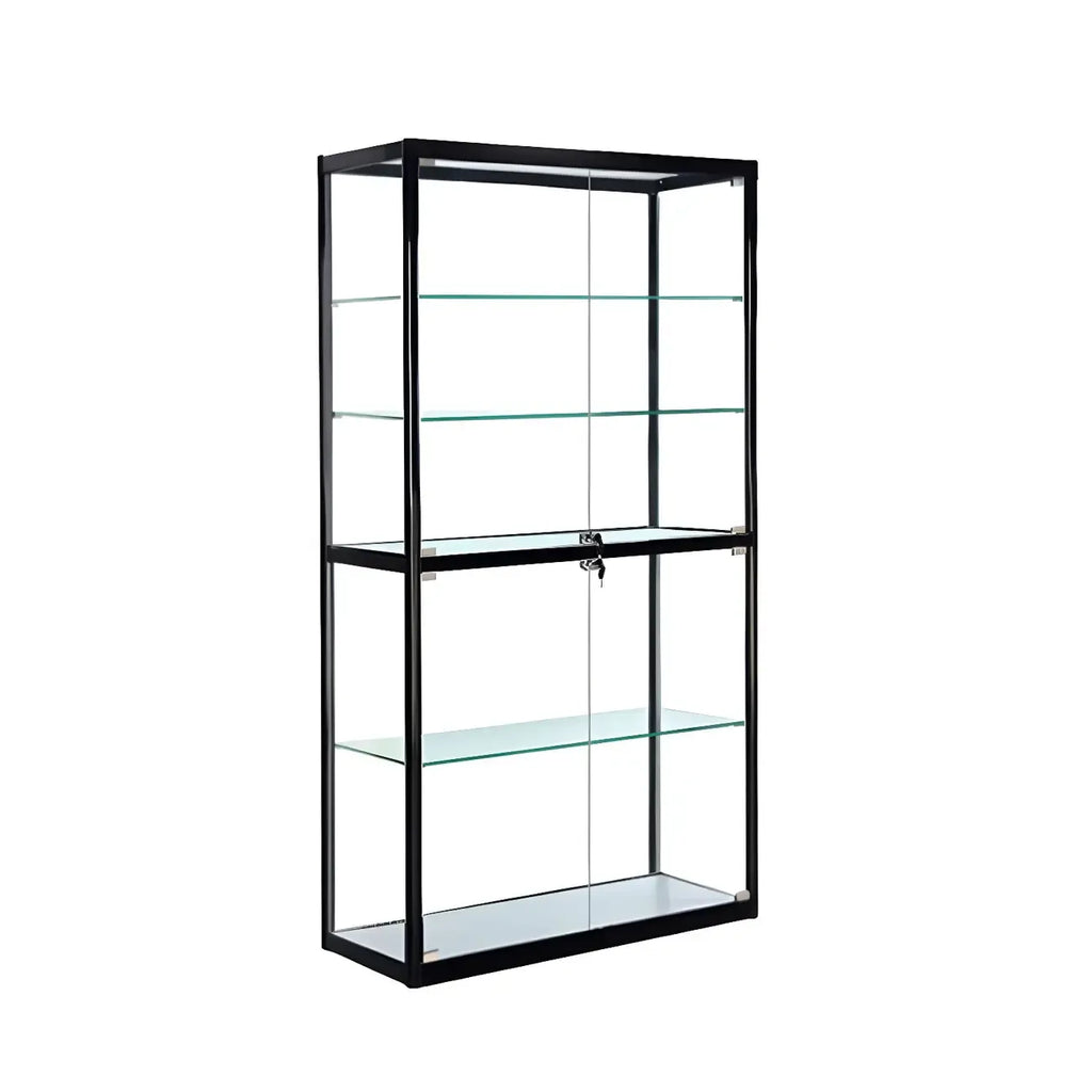 Vitrine contemporaine rectangulaire en verre noir
