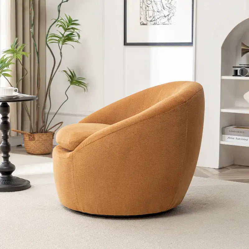Fauteuil pivotant - Rotation à 360° - Tissu bouclé