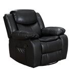 Fauteuil inclinable en cuir, large, durable, avec massage et chauffage