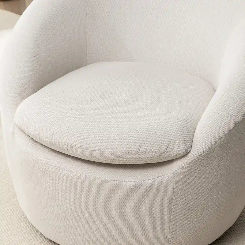 Fauteuil pivotant - Rotation à 360° - Tissu bouclé
