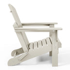 Chaise Adirondack pliante de patio d'extérieur tout temps résistante à la décoloration Polytrends Laguna