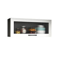 Vaisseliers de cuisine blancs en bois à fixation murale