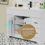 Meuble-lavabo Wavy Line 30/36/48 avec évier et robinet