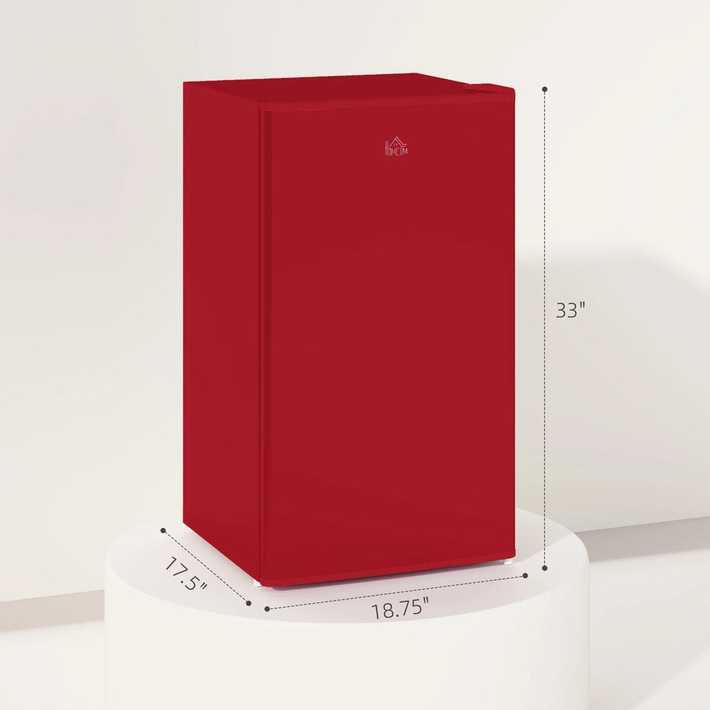 HOMCOM Mini-réfrigérateur avec congélateur 90 L, petit réfrigérateur avec thermostat réglable pour chambre