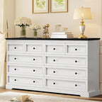 Commode à 10 tiroirs, 55 grands tiroirs, Commode et chiffonnier en bois