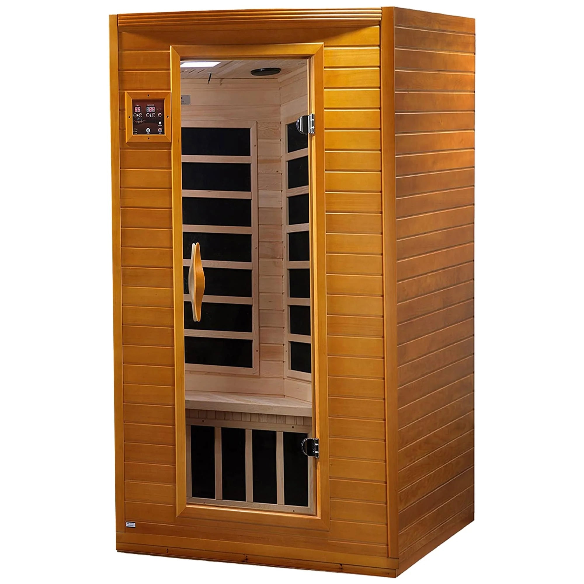 Sauna infrarouge lointain à faible champ électromagnétique Dynamic Saunas Andora 2 personnes, bois de pruche du Canada