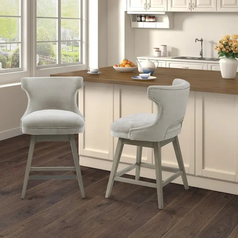 Tabouret de comptoir pivotant à 360 degrés Madison Park Janet