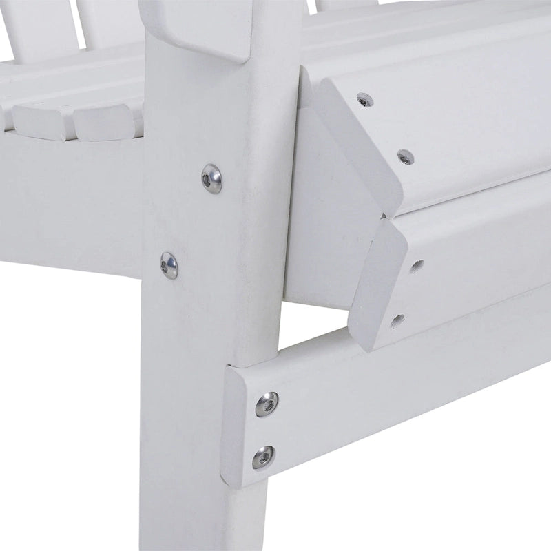 Chaise Adirondack pliable d'extérieur avec porte-gobelet