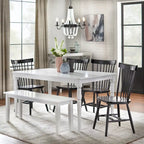 Chaises de salle à manger à barreaux en bois massif Simple Living Venice (lot de 2)