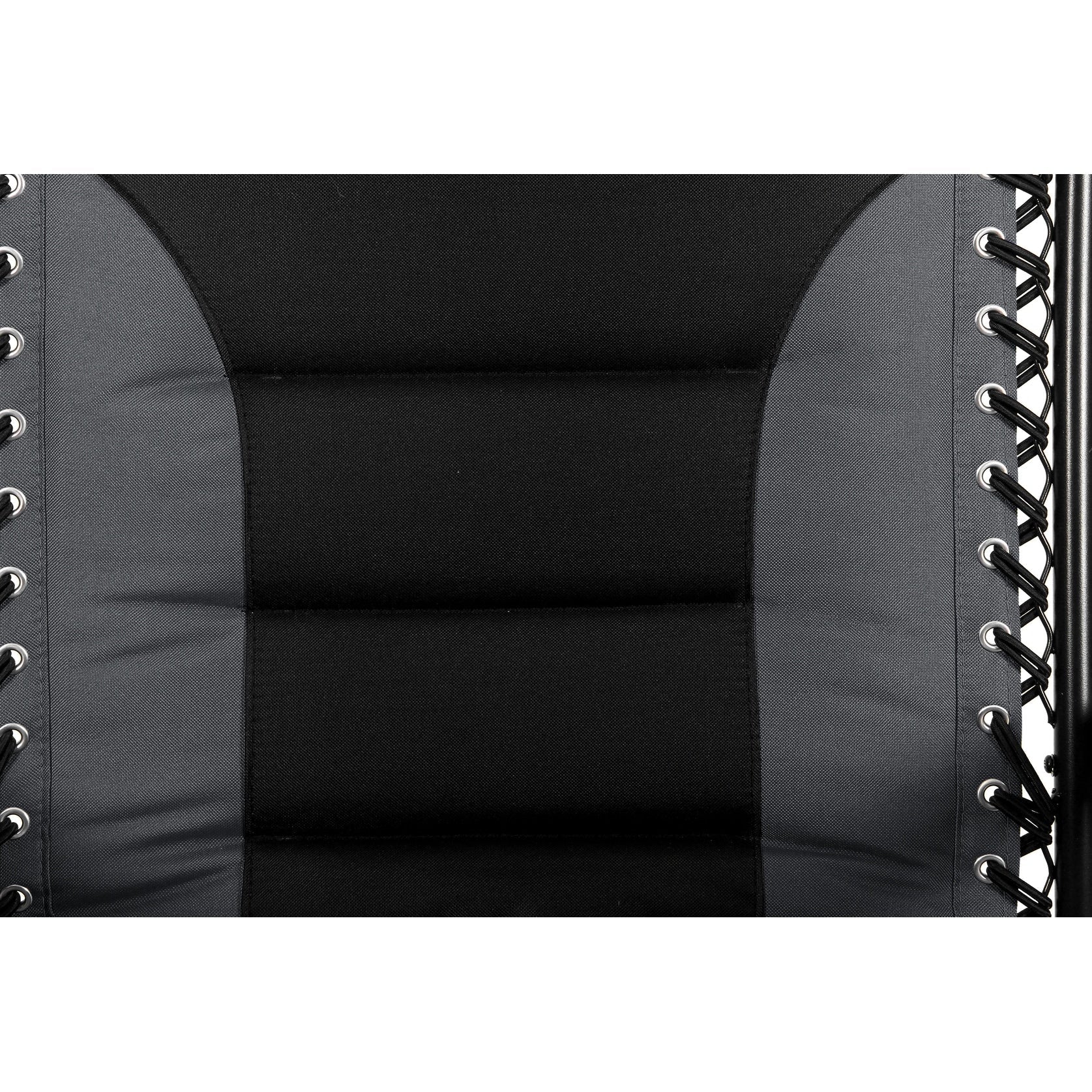 Fauteuil de relaxation zéro gravité XL surdimensionné et rembourré, avec accoudoirs plus larges, inclinable et porte-gobelet - N/A