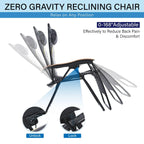 Fauteuil de relaxation zéro gravité XL surdimensionné et rembourré, avec accoudoirs plus larges, inclinable et porte-gobelet - N/A