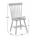 Chaises de salle à manger à barreaux en bois massif Simple Living Venice (lot de 2)