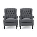 Fauteuils inclinables en tissu touffeté Walter (lot de 2) par Christopher Knight Home