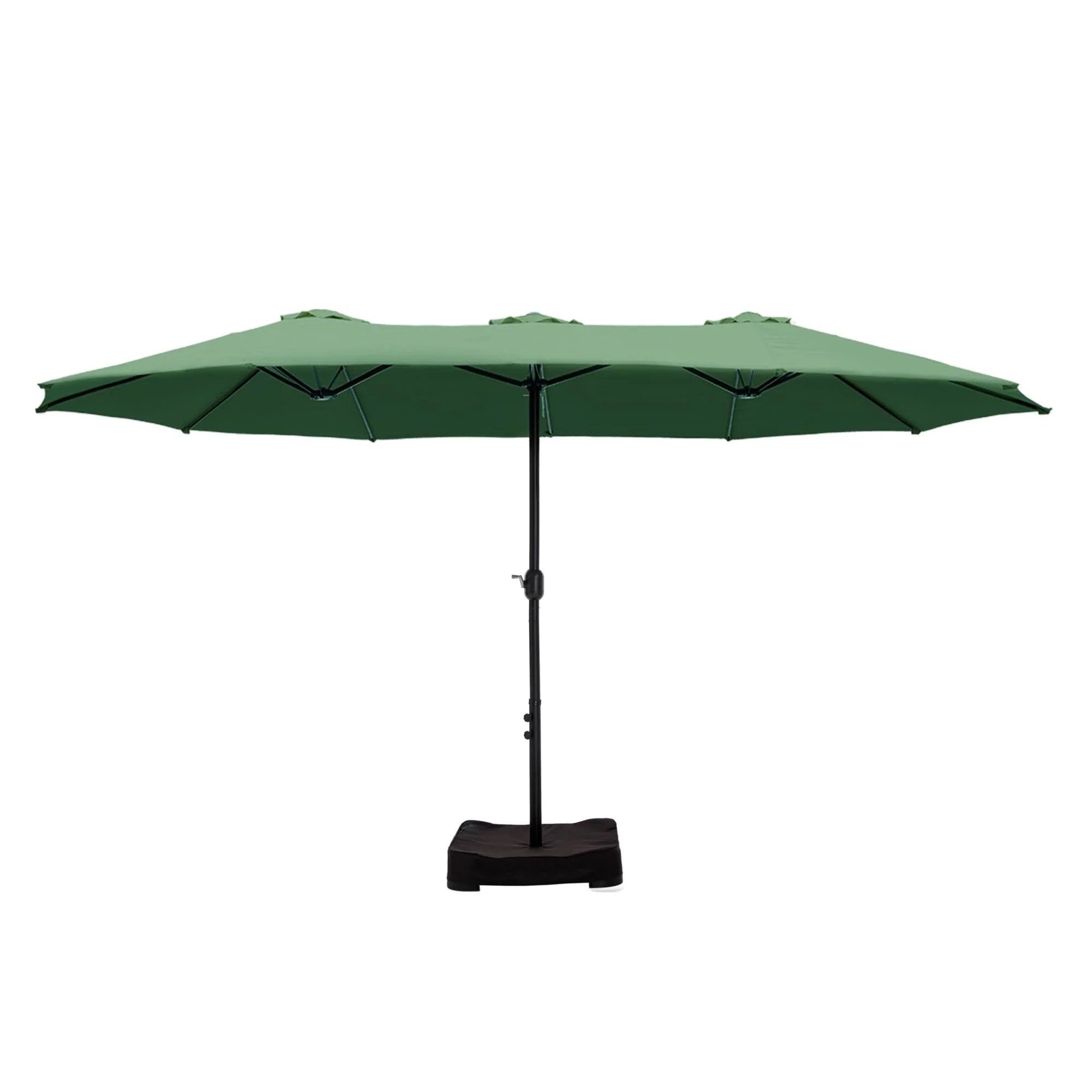MAISON ARTS Parasol double de 4,5 m pour terrasse, grande taille, avec pied inclus