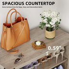 Moasis Meuble de rangement pour chaussures à 5 niveaux et 20 paires avec portes doubles pour entrée