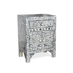 Meuble d'appoint Steve Silver Firoz avec incrustations en os