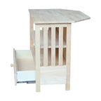 Meuble TV d'angle Mission en bois massif