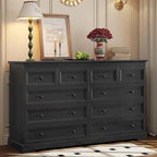 Commode à 10 tiroirs, 55 grands tiroirs, Commode et chiffonnier en bois
