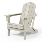 Chaise Adirondack pliante de patio d'extérieur tout temps résistante à la décoloration Polytrends Laguna