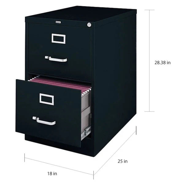 Meuble de classement vertical commercial Hirsh à 2 tiroirs pour documents de format légal