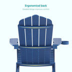 Lot de 2 chaises Adirondack pliantes Bonosuki pour patio et brasero